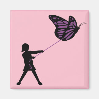 Butterfly on a Leash Magnet