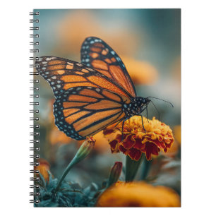 Butterfly on a Marigold Notebook