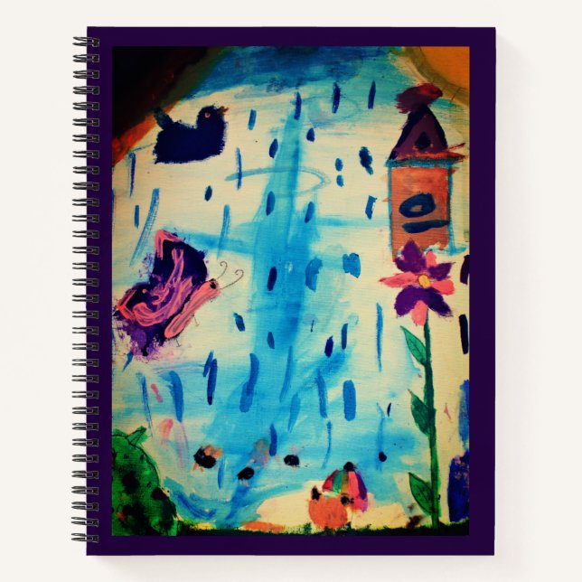 Butterfly on a Rainy Day Notebook (Front)
