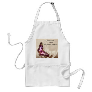 butterfly on a satin background standard apron