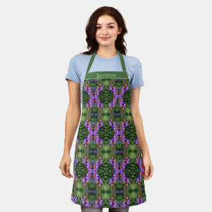 Butterfly On Aster Flower Personalised   Apron