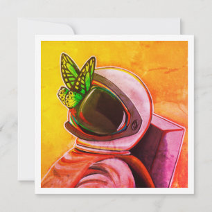 Butterfly on Astronaut - Mini Print