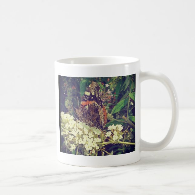 Butterfly on Butterfly Bush Coffee Mug (Right)