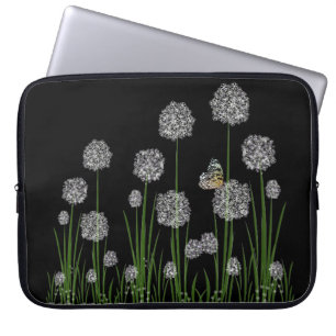 Butterfly On Dandelions Laptop Sleeve