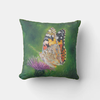 Butterfly on Flower Cushion