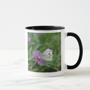 Butterfly on flower mug