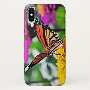 Butterfly on Flowers #2 iPhone X Case