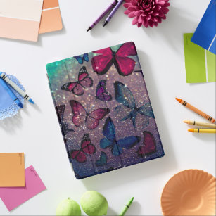 Butterfly on Glitter iPad Cover