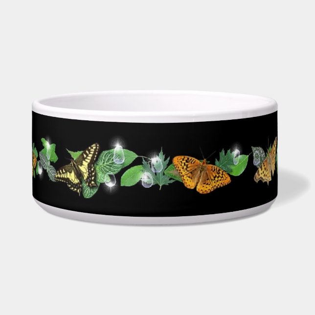 butterfly on leaf with raindrops and stars (Front)