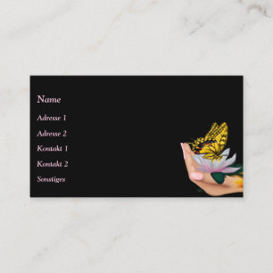 Butterfly on Lotus Bloom Business Card
