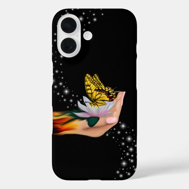 Butterfly on Lotus Bloom Case-Mate iPhone Case (Back)