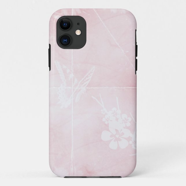 Butterfly on pink Case-Mate iPhone case (Back)