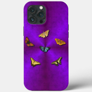 Butterfly on Pink Purple Rainbow iPhone 13 Pro Max Case