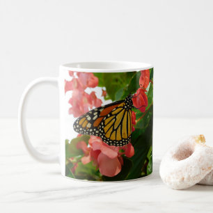 Butterfly on Red Flowers Mug