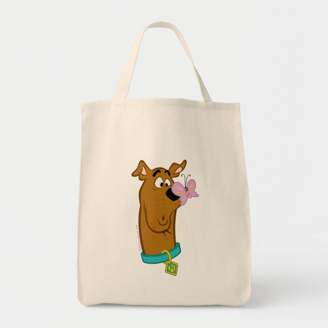 Butterfly On Scooby-Doo's Nose Tote Bag (Front)
