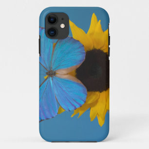 Butterfly on Sunflower iPhone 11 Case