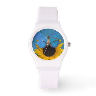 Butterfly on Sunflower Watch