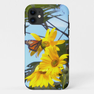 Butterfly on the Sunflower iPhone 5 Case