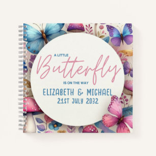 BUTTERFLY on the WAY Fairycore Baby Girl Shower Notebook