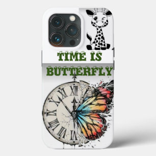 BUTTERFLY ON WATCH ⌚ AND LITTLE GERAFE IPAD CASE