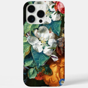 BUTTERFLY ON WHITE FLOWERS Floral iPhone 16 Pro Max Case