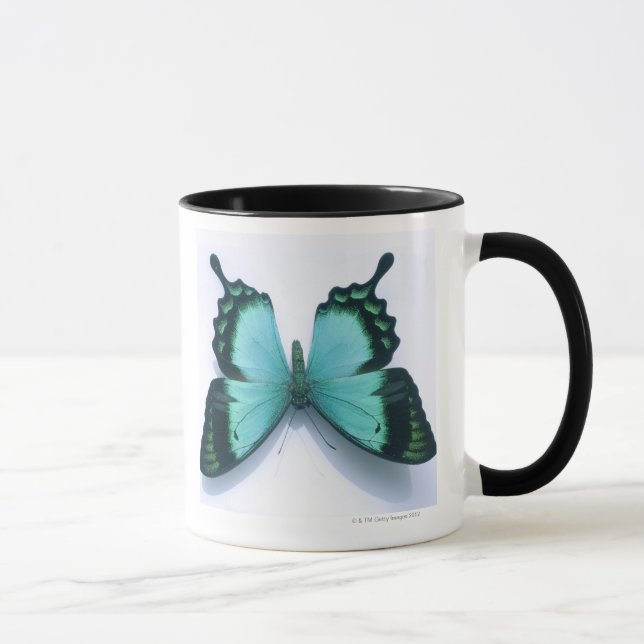 Butterfly on white mug (Right)