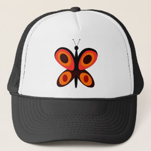 Butterfly Orange Insect Red Wings Garden Bug Trucker Hat