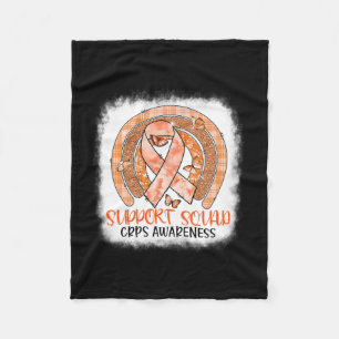 Butterfly Orange Rainbow Support Squad Crps Awaren Fleece Blanket