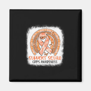 Butterfly Orange Rainbow Support Squad Crps Awaren Magnet