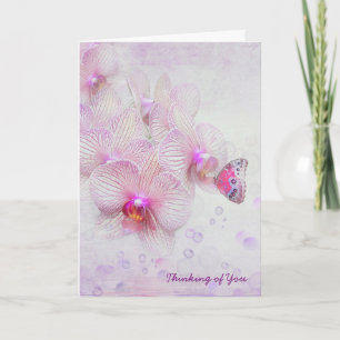 Butterfly Orchid Thinking of You Card
