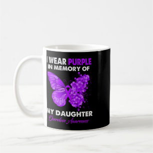 Butterfly Overdose Awareness I Wear Purple For My Coffee Mug