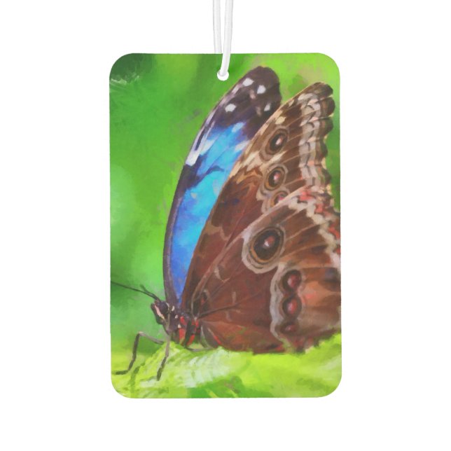 Butterfly painting car air freshener (Back)