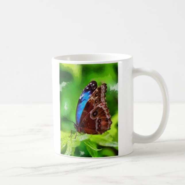 Butterfly painting coffee mug (Right)