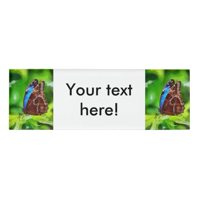 Butterfly painting name tag (Front)