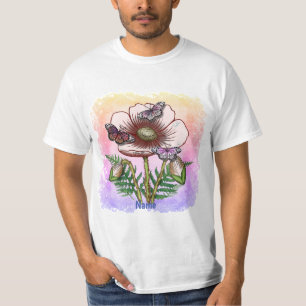 Butterfly Pale Poppy  T-Shirt