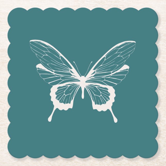 Butterfly Paper Coaster (Front)