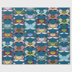 Butterfly Parade Wrapping Paper  A Flight of Color
