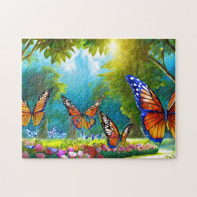Butterfly Park 1 The Daily Jigsaw puzzle Recent (Horizontal)