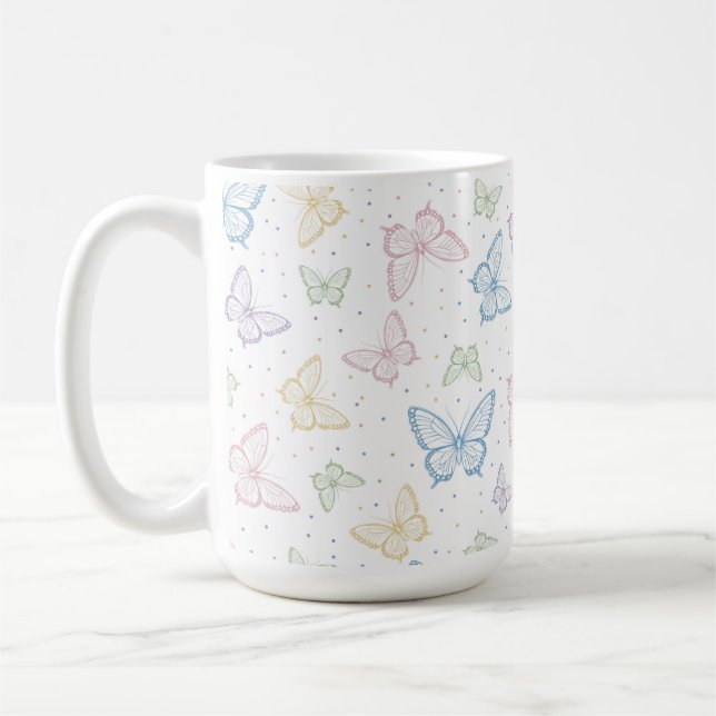 Butterfly Pastels Mug (Left)