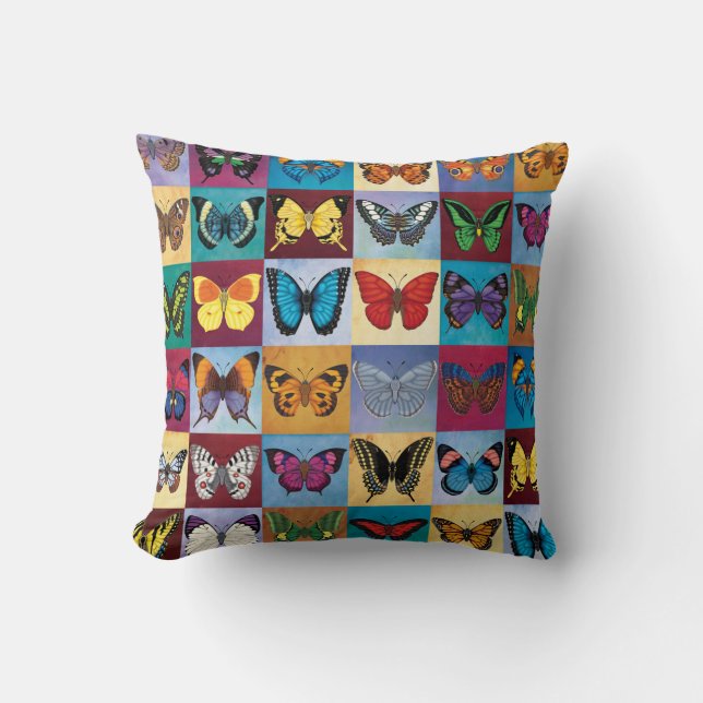 Butterfly Patchwork Cushion (Front)