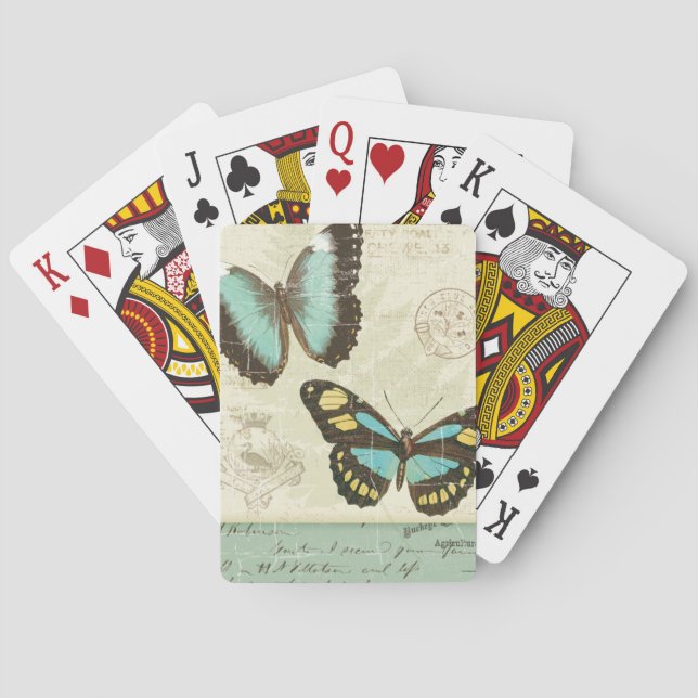 Butterfly Patchwork Playing Cards (Back)