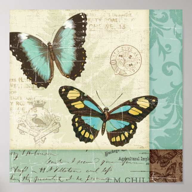 Butterfly Patchwork Poster (Front)