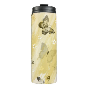 Butterfly Pattern 10 Thermal Tumbler
