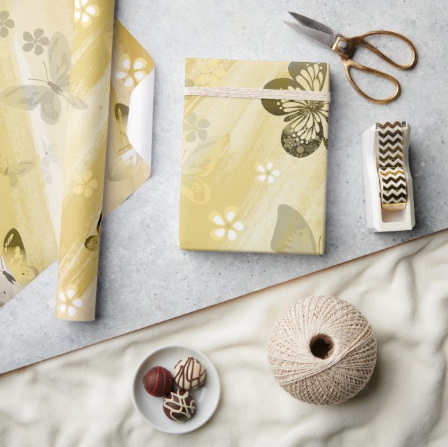 Butterfly Pattern 10 Wrapping Paper (Crafts)