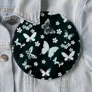 Butterfly Pattern 14 6 Cm Round Badge