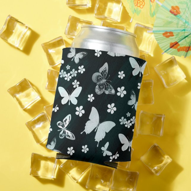 Butterfly Pattern 14 Can Cooler (In Situ Summer)
