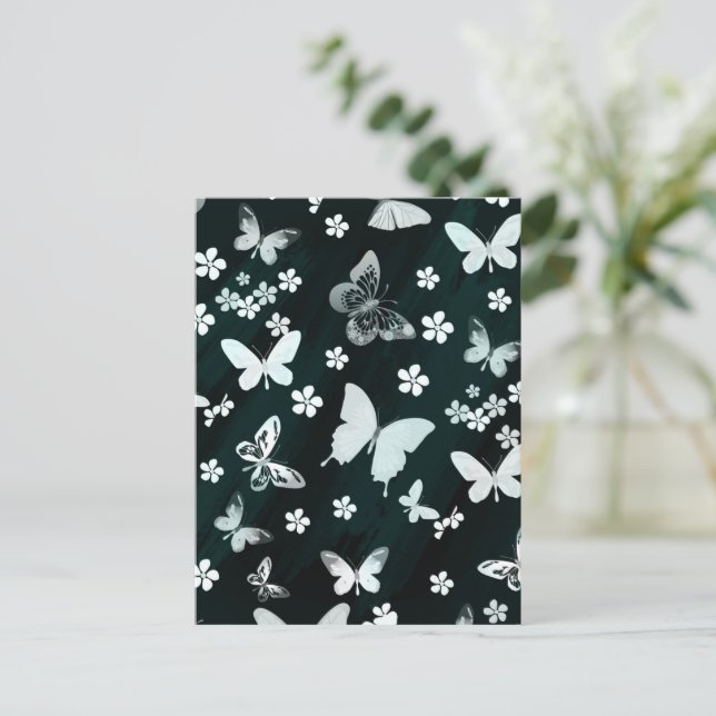Butterfly Pattern 14 Postcard (Standing Front)