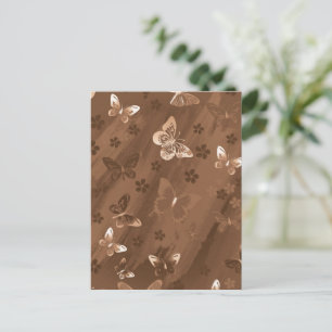 Butterfly Pattern 15 Holiday Postcard