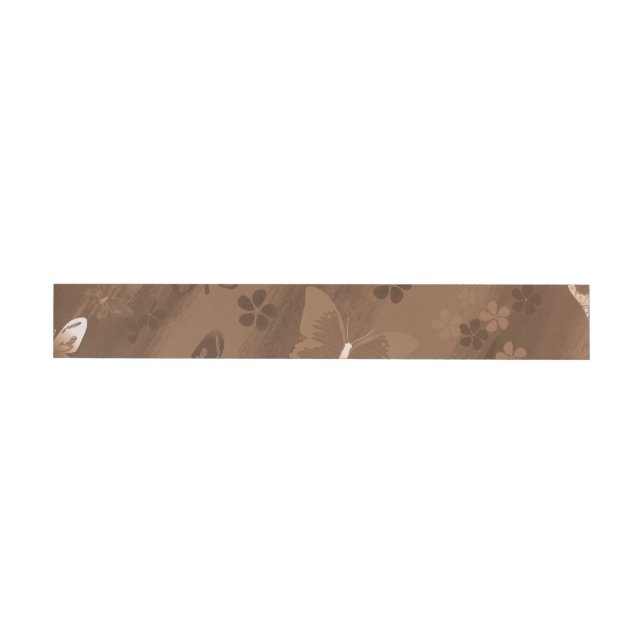 Butterfly Pattern 15 Wrap Around Label (Individual)