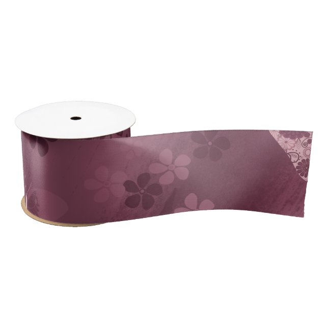 Butterfly Pattern 16 Satin Ribbon (Spool)